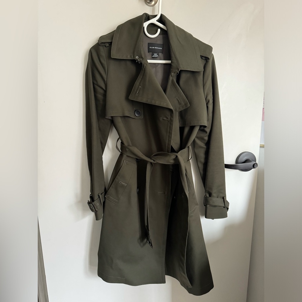 Club Monaco Trench Coat sz medium